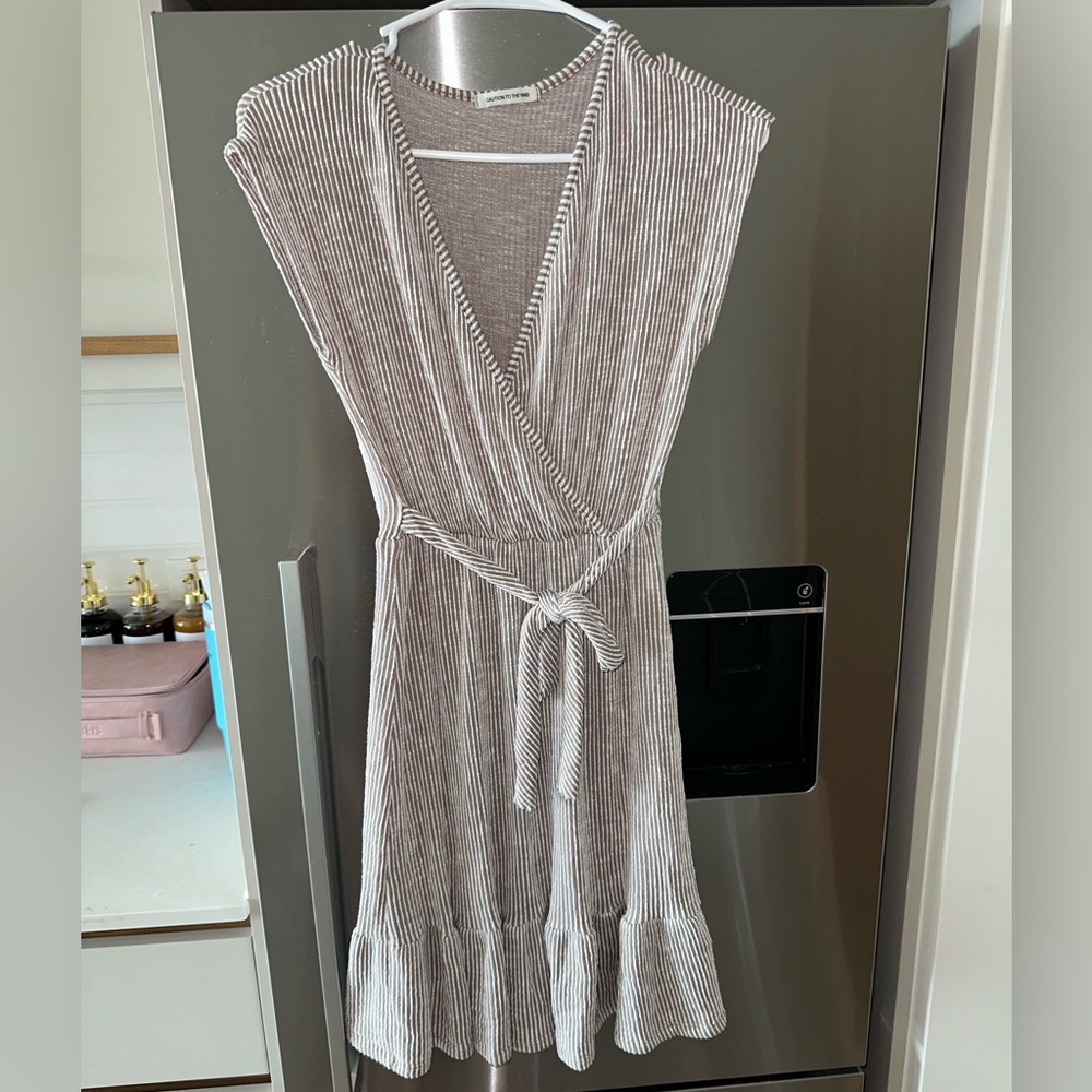 Caution To The Wind Striped Dress